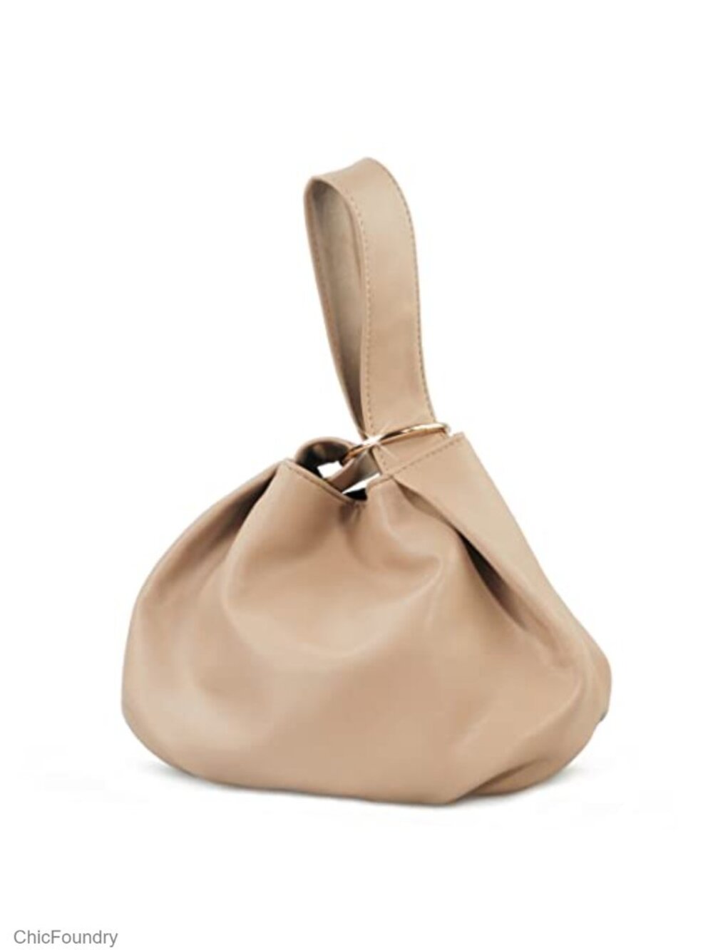 Soft Vegan Leather Hobo Top Handle Bag Wristlet Clutch Tote Purse